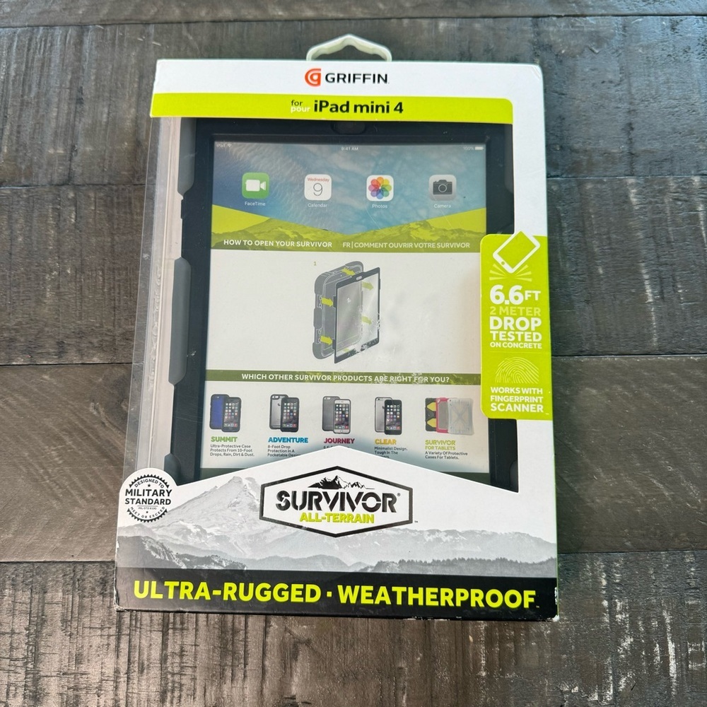 Griffin Survivor All Terrain Weatherproof Ipad Mini 4 Military Standard